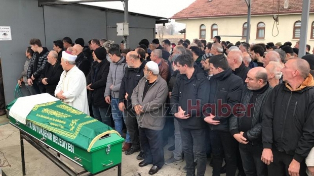 kaza kurbanı sürücü toprağa verildi