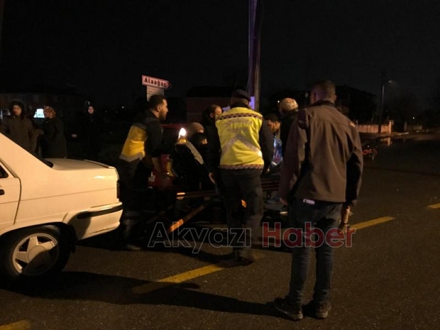 Pazarköy'de otomobil direğe çarptı: 4 yaralı