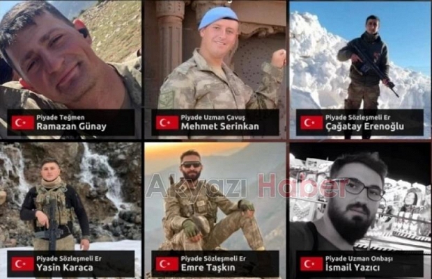 Şehit sayısı 6'ya yükseldi; İşte şehitlerimizin kimlikleri