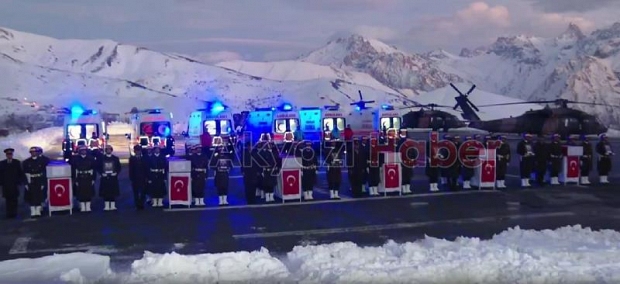 Pençe Kilit şehitleri dualarla memleketlerine uğurlandı