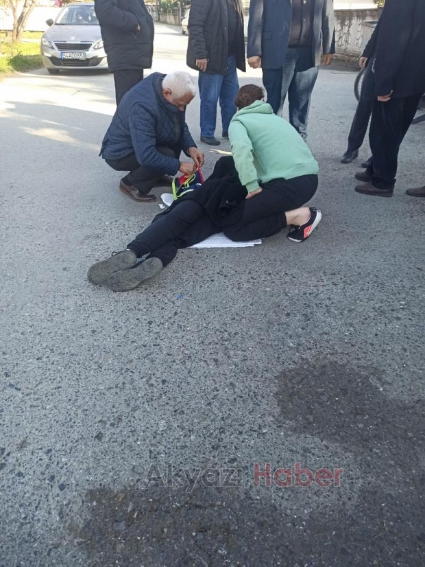 Bisikletli çocuğa otomobil çarptı
