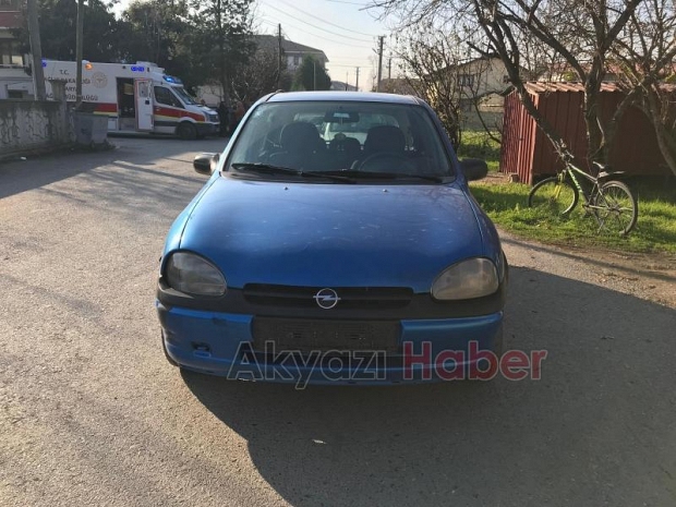 Bisikletli çocuğa otomobil çarptı