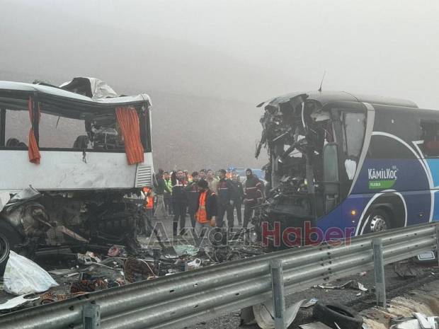 Katliam gibi kazada sisli hava uydu fotoğrafında