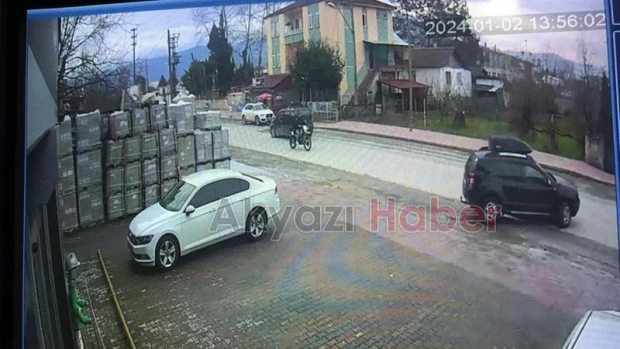 Motosiklet ile cip çarpışmıştı kazanın görüntüsü ortaya çıktı