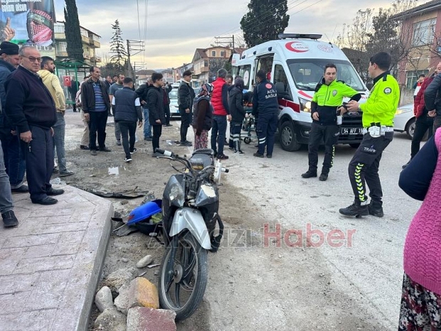 Ada Caddesinde kaza 2 yaralı