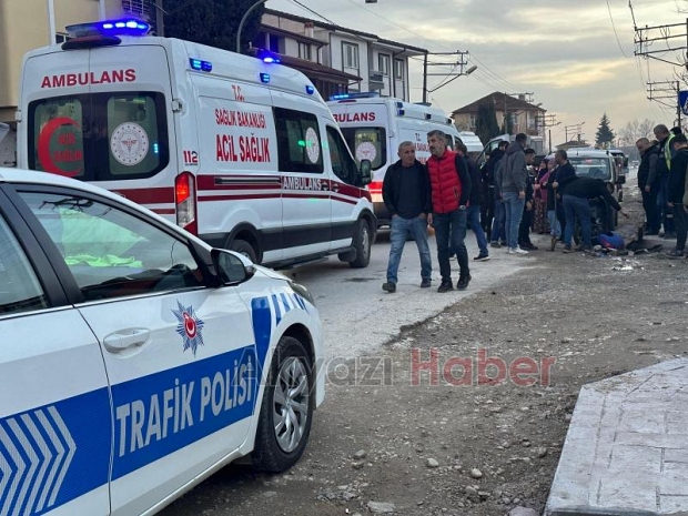 Ada Caddesinde kaza 2 yaralı