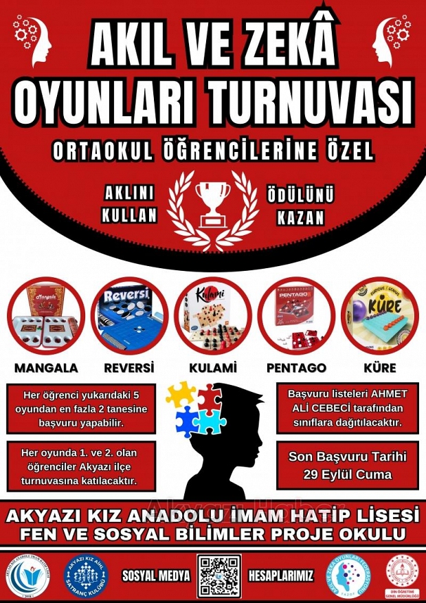 Akıl ve Zekâ Oyunları Turnuvası sona erdi