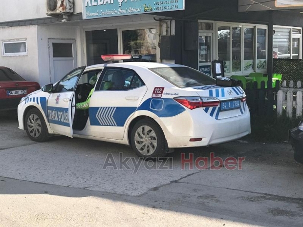 Ada Caddesinde korkutan kaza