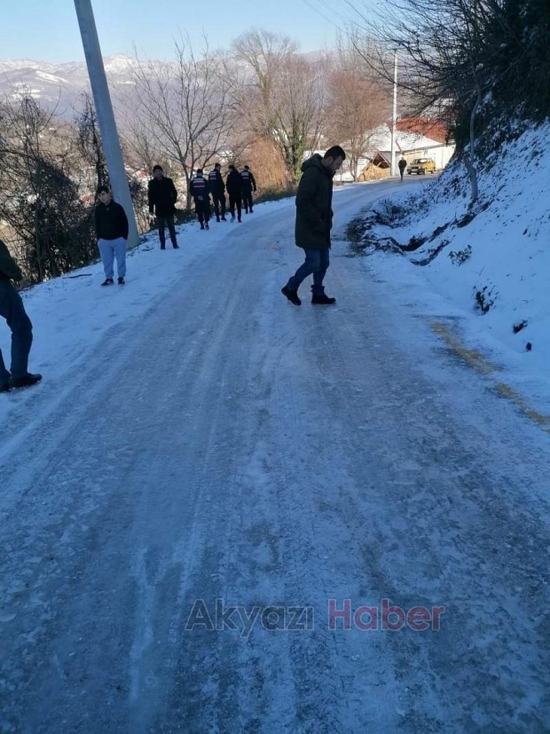 Boztepe yolunda fındıklığa uçtu