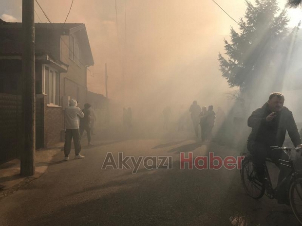 Konuralp mahallesinde yangın