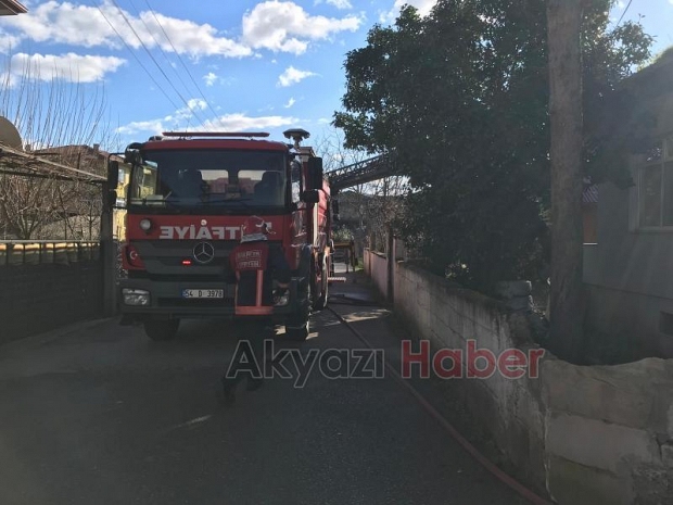 Konuralp mahallesinde yangın
