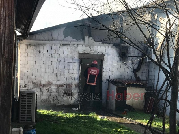 Konuralp mahallesinde yangın