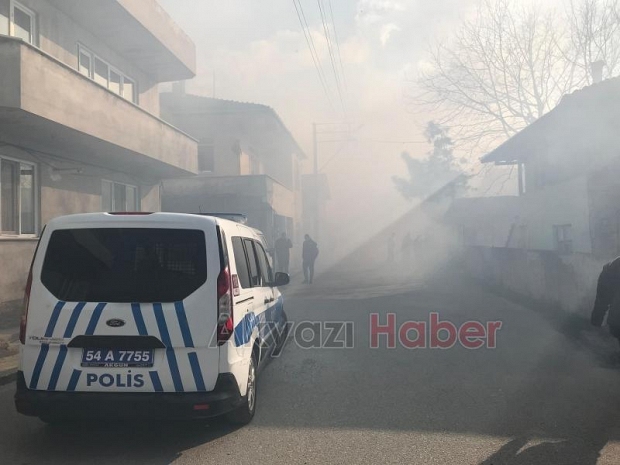 Konuralp mahallesinde yangın