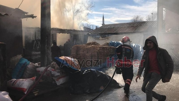 Konuralp mahallesinde yangın