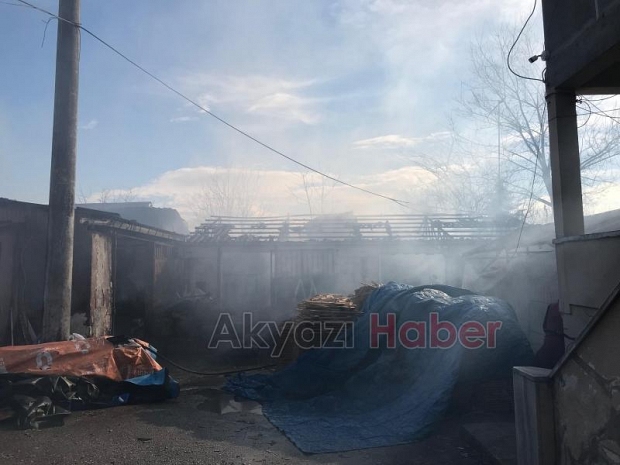 Konuralp mahallesinde yangın