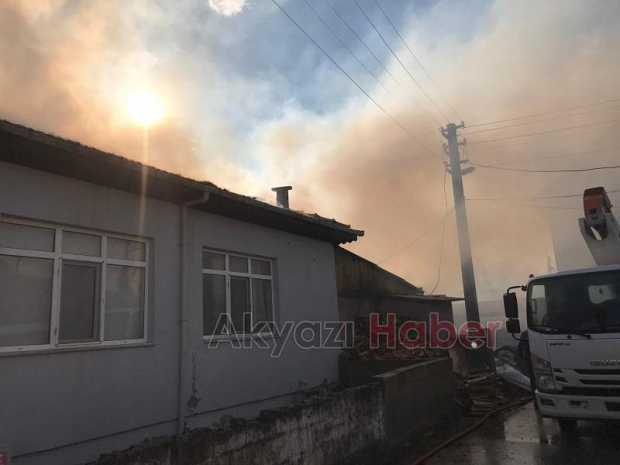 Konuralp mahallesinde yangın