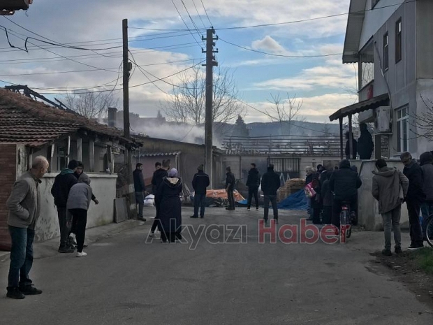 Konuralp mahallesinde yangın