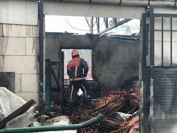 Konuralp mahallesinde yangın