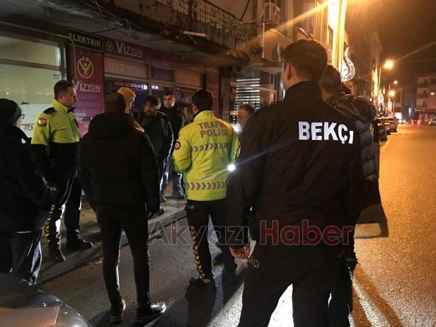 Caddeyi birbirine katıp kaçtı