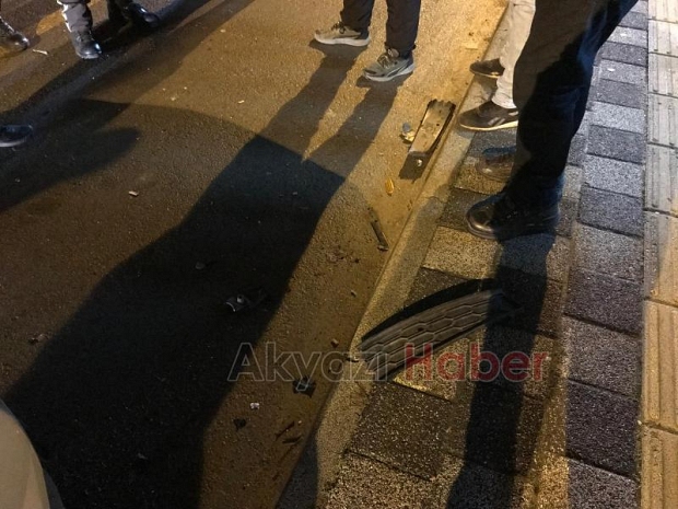 Caddeyi birbirine katıp kaçtı