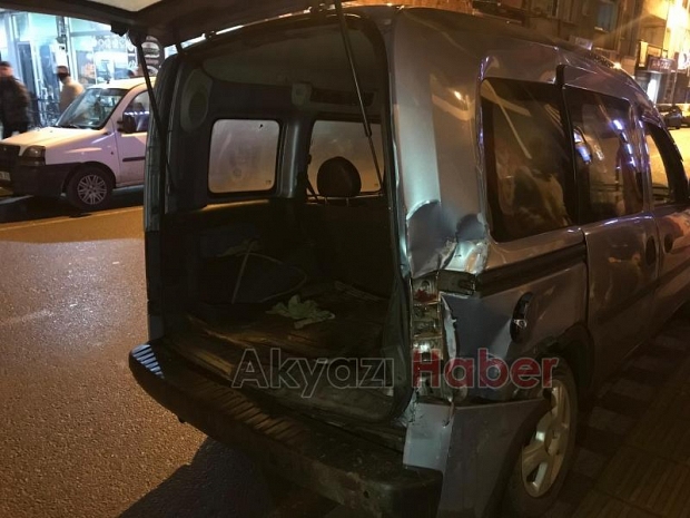 Caddeyi birbirine katıp kaçtı