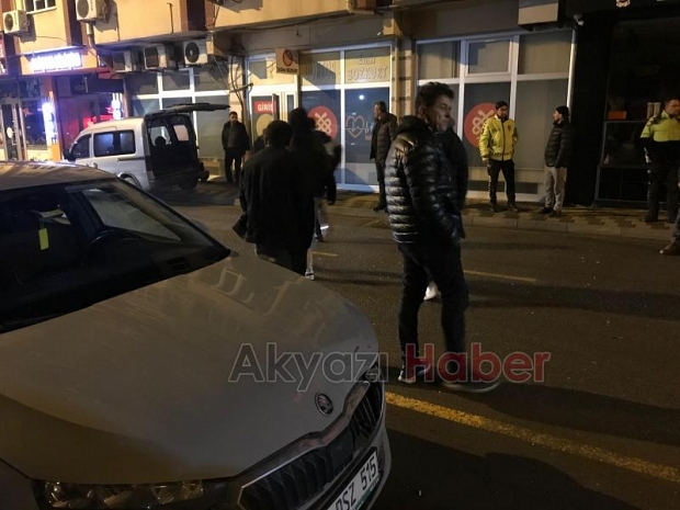 Caddeyi birbirine katıp kaçtı
