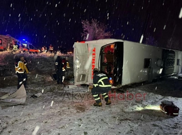 Kastamonu'da otobüs kazası: 6 ölü, 33 yaralı