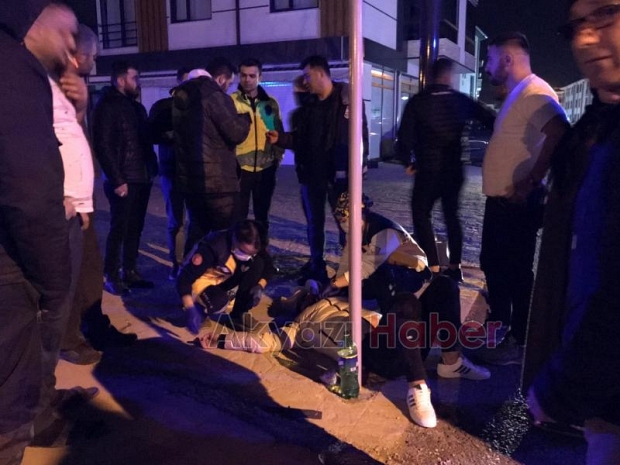 Pazarköy Caddesinde Korkutan Kaza 2 Yaralı