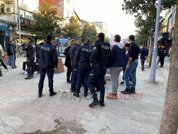 Çarşı İçerisinde Kavga Polis Müdahale etti.