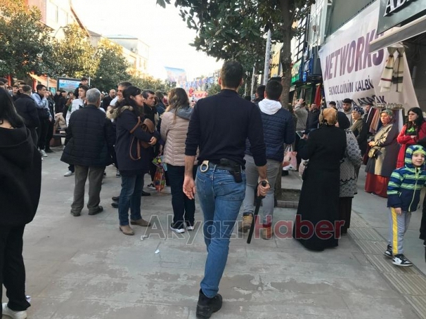 Çarşı İçerisinde Kavga Polis Müdahale etti.
