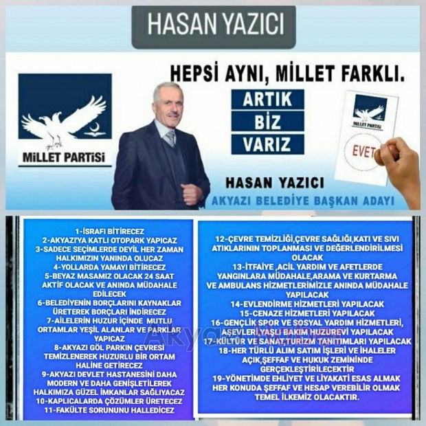 Millet Partisi Temsilcileri, Akyazı Haber'i Ziyaret Etti!