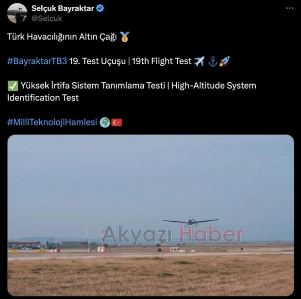 Bayraktar TB3'ten büyük bir başarı daha: 9 saat havada kaldı