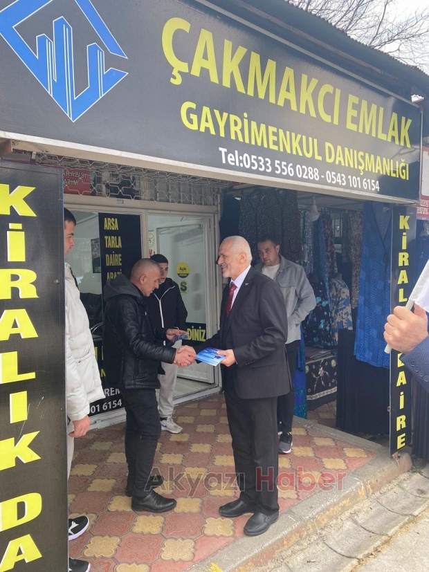 Millet Partisi Akyazı Belediye Başkan Adayı Hasan Yazıcı'ya Yoğun İlgi