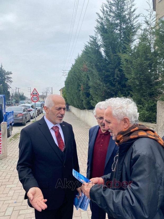 Millet Partisi Akyazı Belediye Başkan Adayı Hasan Yazıcı'ya Yoğun İlgi