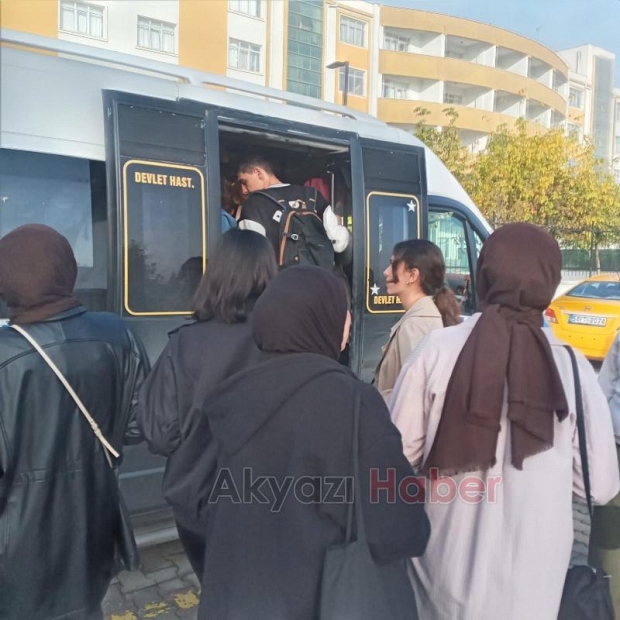 Akyazı KYK'da öğrencilerin toplu ulaşım çilesi