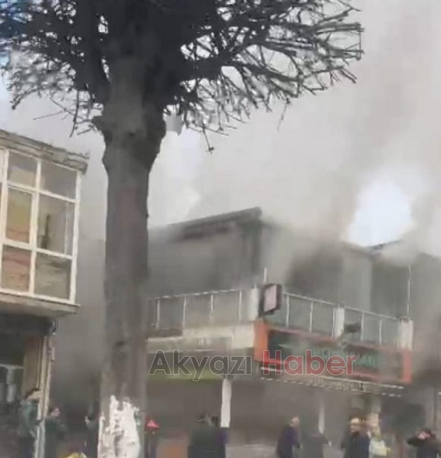 Hacıoğulları restoranda yangın bir ve ikinci katta hasar oluştu