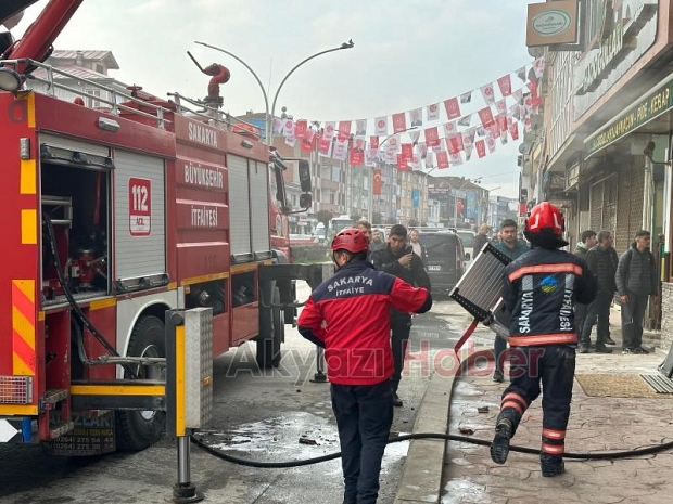 Hacıoğulları restoranda yangın bir ve ikinci katta hasar oluştu