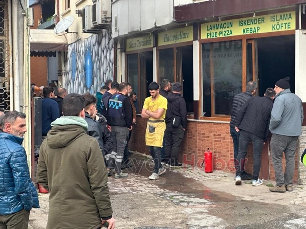 Hacıoğulları restoranda yangın bir ve ikinci katta hasar oluştu