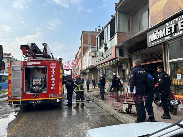 Hacıoğulları restoranda yangın bir ve ikinci katta hasar oluştu