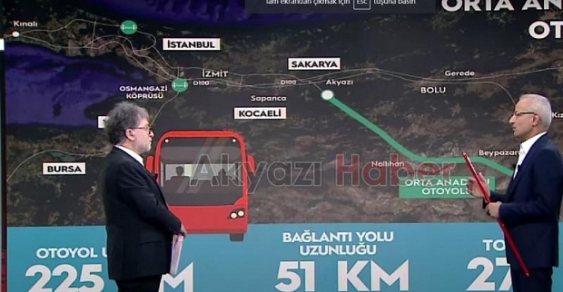 Proje başladı Akyazı Ankara arasına yeni otoyol geliyor
