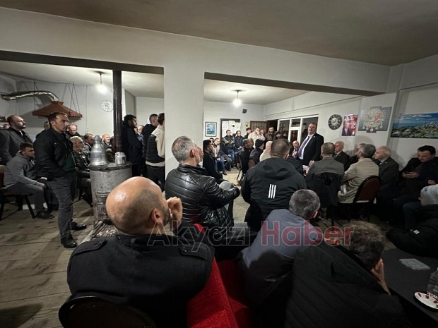 Osman Karaoğlan'dan Taşyatak'a 200 araçlık konvoyla seçim ziyareti