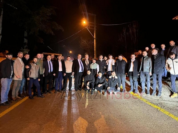 Osman Karaoğlan'dan Taşyatak'a 200 araçlık konvoyla seçim ziyareti