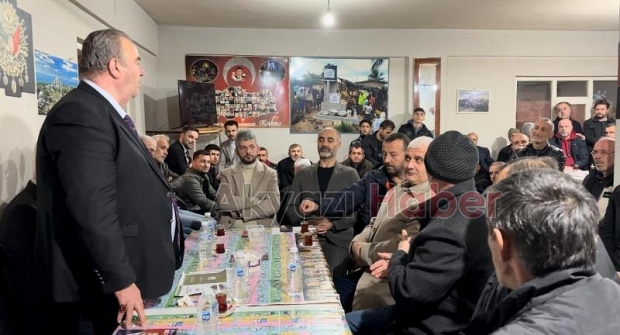 Osman Karaoğlan'dan Taşyatak'a 200 araçlık konvoyla seçim ziyareti