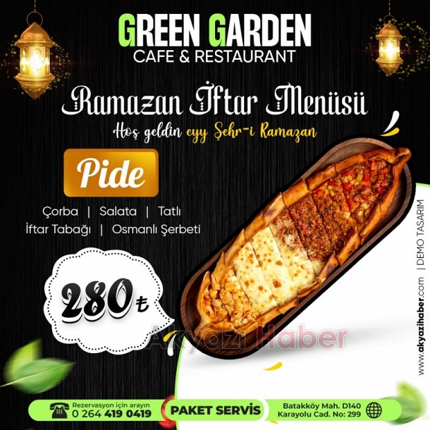 Green Garden Ramazanda da hizmetinizde!