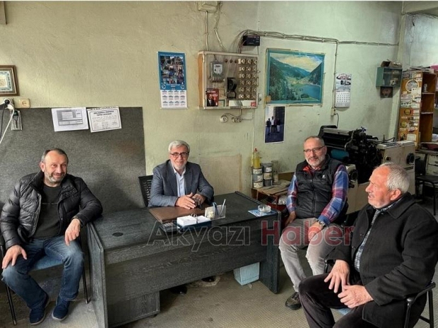 Hasan Akcandan ziraat odası ve esnaf odalarına ziyaret