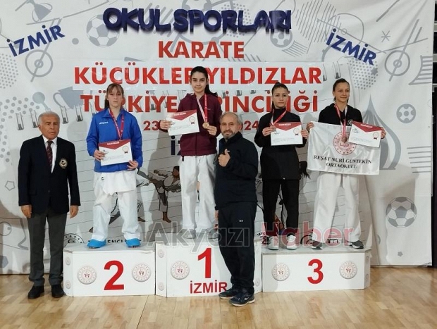 Akyazılı karateciden altın madalya
