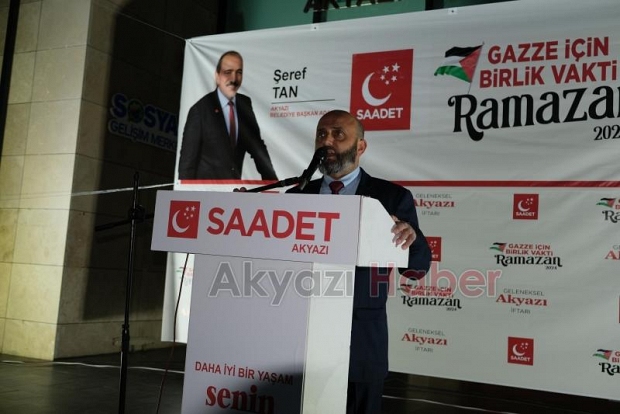 Saadet Partisi Akyazı'da iftar programı düzenledi