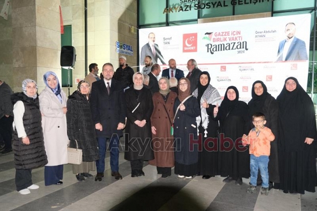 Saadet Partisi Akyazı'da iftar programı düzenledi