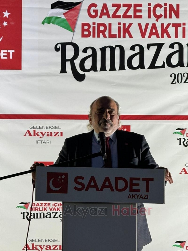 Saadet Partisi Akyazı'da iftar programı düzenledi