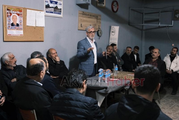Hasan Akcan mahalle ziyaretleri yaptı, işçilerle buluştu